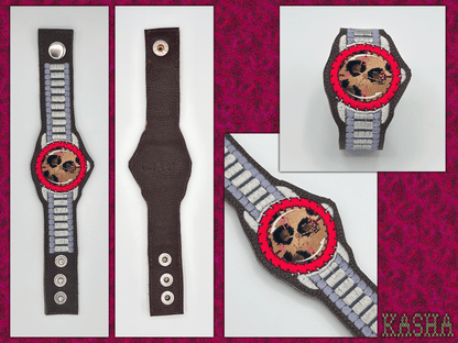Saw Blade Watch Bracelet - "Leopard"
