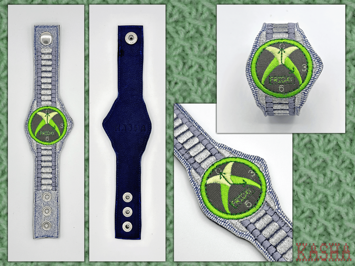 Xbox Watch Bracelet - Denim Illusion Leather