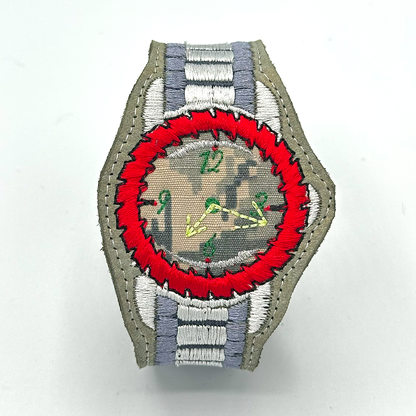 Saw Blade Watch Bracelet - "Digital Gray"
