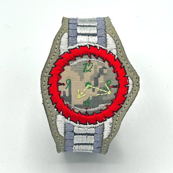 Saw Blade Watch Bracelet - "Digital Gray"