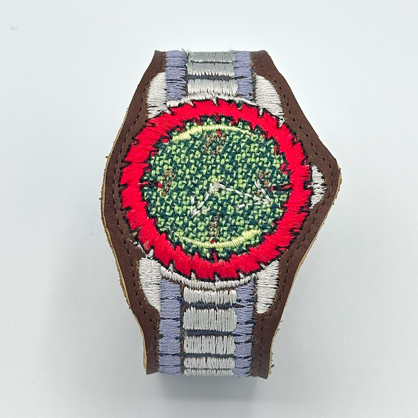 Saw Blade Watch Bracelet - "Green Pepper"
