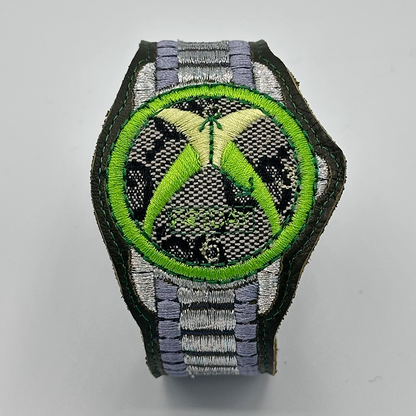 Xbox Embroidered Watch Bracelet (Gucci Face) - Olive Green