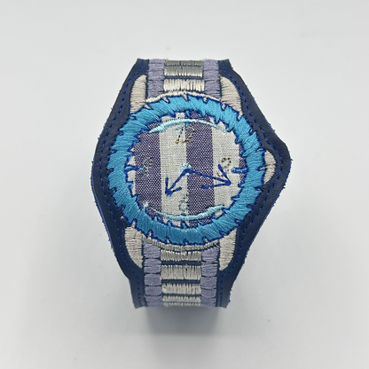 Saw Blade Watch Bracelet - "Ice Bath"