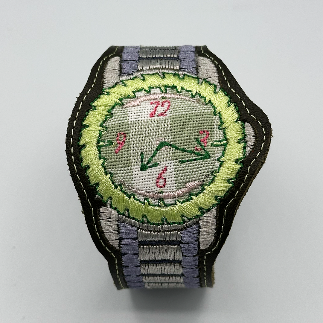 Saw Blade Watch Bracelet - "Keylime"