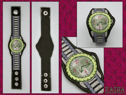 Saw Blade Watch Bracelet - "Keylime"