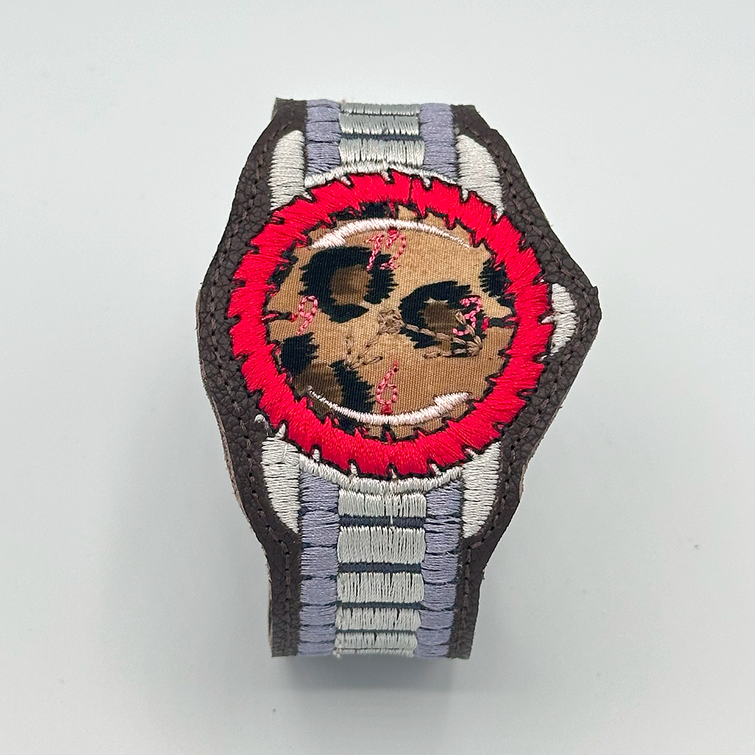 Saw Blade Watch Bracelet - "Leopard"