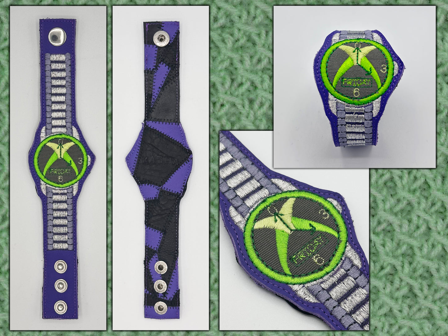 Xbox Embroidered Watch Bracelet - Purple