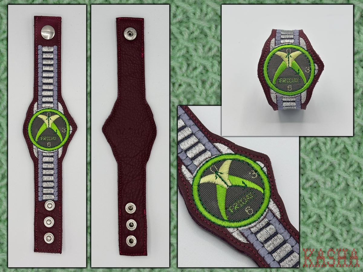 Xbox Embroidered Watch Bracelet - Plum